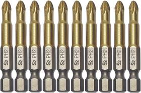 Vesttio 445039160104 Anti Slip Phillips Cross Slot Ph2#2 Screwdriver Drill Bit Set 10pcs 1/4 Inch Hex