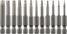 T5-t40 Vesttio 667343917671 Torx Security Screwdriver Bit Set 12pcs 1/4 Inch 12 Tx / 2 Grey