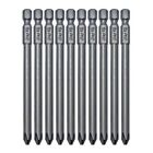 Vesttio Phillips Cross Slot Ph2 #2 Long Screwdriver Bit Set 10pcs 1/4 Inch Hex S