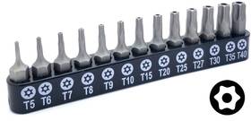 Vetco Electronics 649964637725 Security Torx Bit Sets T5 T40 13piece