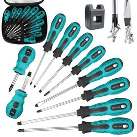 Vheonet 385606253921 Magnetic Screwdriver Set 10 Pcs 5 Phillips And Flat Head Precision Scr