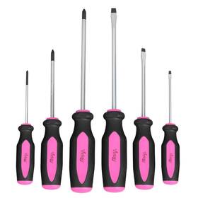 Vickay 630792526091 Magnetic Screwdrivers Set 6 Pieces Slotted And Phillips Screwdriver With Perma