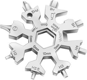 Vickay 759532943681 18 In 1 Snowflake Multi Tool Phillips Flat Screwdriver Kit Wrench Edc Camping G