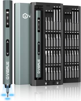 Vigrue 797417902637 Electric Screwdriver With Display Mini Cordless Precision Set 4
