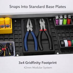 Vm-gf-plr-34 Vilamy Gridfinity Pliers Holder 3x4 Fits Base Plate-modular Tool Organizer Vm-gf-plr-34 Vilamy Gridfinity Pliers Holder 3x4 Fits Base Plate-modular Tool Organizer