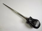 6asaa Vintage Awl Handle Screwdriver Nice Black Stubby Punch Snap