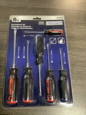 9281114 Vulcan 6-piece Screwdriver Set New Free Shipping