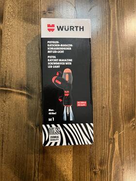 06136403 W Rth Pistolen-ratschen-magazinschraubendreher 7 Bit Mit Led Licht