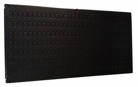 Wall Control 872984001720 Pegboard 16in X 32in Horizontal Black Metal Tool Board Panel