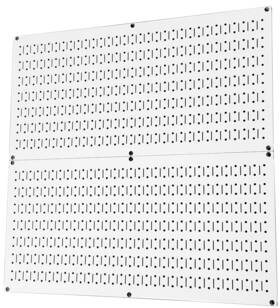Wall Control 872984005537 Pegboard Rack Home And Garage Tool Storage Organization White Metal