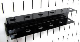 Asm-sd-008 Wall Control Screwdriver Holder Bracket Slotted Metal 8in X 2in Black