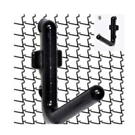 Wallpeg 009206304103 100pcs Pegboard Accessory Peg Hook Set Durable Self-locking Black