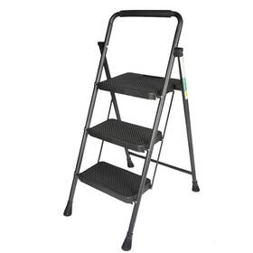 Wa2884167ur Waltyotur Sturdy Steel 3 Step Ladder Folding Stool 330 Lbs With Wide Anti-slip Pedal Wa2884167ur Waltyotur Sturdy Steel 3 Step Ladder Folding Stool 330 Lbs With Wide Anti-slip Pedal