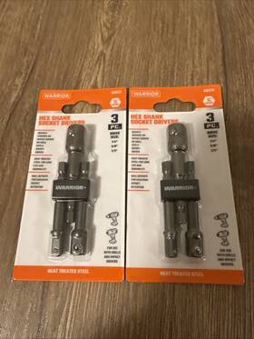 68513 Warrior 193175425539 Hex Shank Socket Driver Set 3 Pc. Item Of 2 6 Total