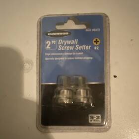 Warrior 68475 Drywall Screw Setter Bit Set Phillips #2 S2 Steel 2 Pc Mpn