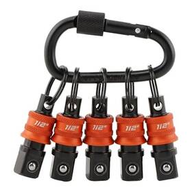 22429943 Waylenbo 1/2 Inch Socket Holder Keychain 5 Pack Heavy-duty Quick Release Bit