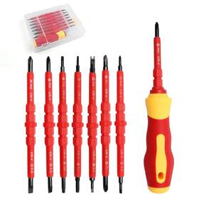 Luosidao123 Weiliya 7 In 1 Insulated Screwdriver Set Magnetic Tool Kit Electrician Multi