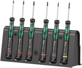 05030181001 Wera 013288194794 2050/6 Screwdriver Set And Rack For Electronic Applications 6 Pieces