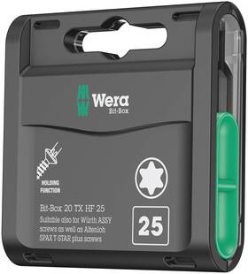 05057778001 Wera 013288226020 - Bit Set Bit-box 20 Tx Hf 25 X Mm Pieces