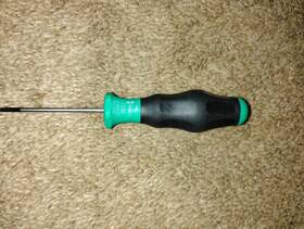 05008007001 Wera 335 Screwdriver For Slotted Screws 0.4 X 2.5 75 Mm