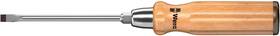 Wera 05018005001 - Wooden Handle Slotted Screwdriver With Hex-bolster 3.5x90mm
