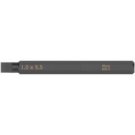 05018142001 Wera 800 S Slotted Bits For Impact Screwdrivers 1.2 X 6.5 70 Mm