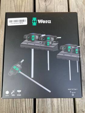 05023450001 Wera 454/7 Hf Set 1 Hex Plus T-handle Screwdriver With Rack