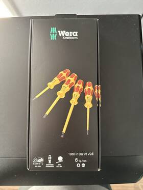 05051575001 Wera 1060 I/1062 I/6 Kraftform Vde Screwdriver Set 6 Pieces 05051575001 Wera 1060 I/1062 I/6 Kraftform Vde Screwdriver Set 6 Pieces