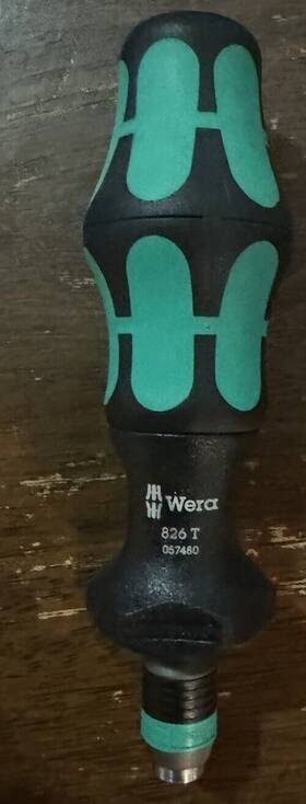 05057480001 Wera 826 T Kraftform Kompakt Turbo 1 Screwdriver