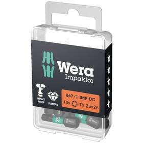 05057625001 Wera 867/1 Imp Dc Torx Diy Impaktor Bits Tx 25 X Mm 10 Pieces