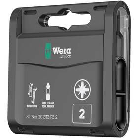 05057761001 Wera Bit-box 20 Btz Pz 2 X 25 Mm Pieces