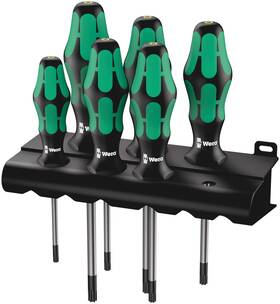 05138250001 Wera Kraftform Plus 367/6 Torx Bo Safety Screwdriver Set And Rack With 05138250001 Wera Kraftform Plus 367/6 Torx Bo Safety Screwdriver Set And Rack With