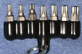 074830 Wera Vintage 7 Pc Tx Tp Bit Set Germany Nos