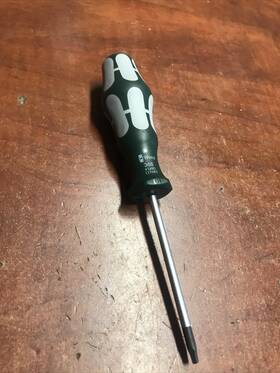 117682 Wera Genuine #1 X 80mm Kraftform Plus Square Tip Screwdriver