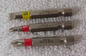 5059552001 Wera 3 Bits 851/4 Btz Ph 1 X 50 Mm 2 Slotted 0.8 5.5 New