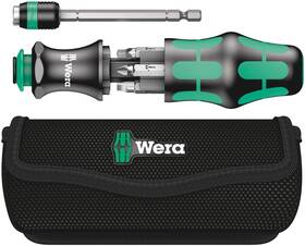 B001554v0o Wera Kk 26 7-in-1 Bitholding Screwdriver Set Removable Bayonet Blade Silver