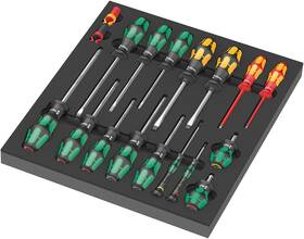 05150101001 Wera Tools 9710 Foam Insert Inch Screwdrvr Set 1