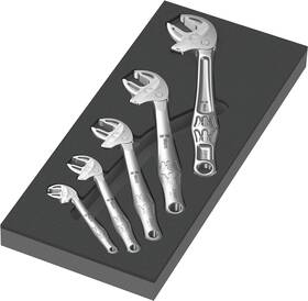 05150122001 Wera Tools 9732 Foam Insert 6004 Joker Set 1 5 Pieces Chrome Matte