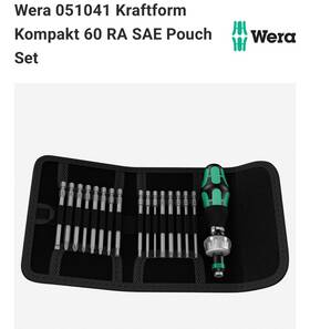 Wr051041 Wera 051041 Kraftform Kompakt 60 Ra Sae Pouch Set