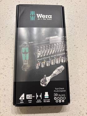 Wr056491 Wera 056491 Tool-check Plus Bit Ratchet Set With Sockets - Imperial