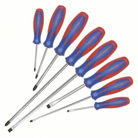 401l79 Westward 8-piece Magnetized Tip Screwdriver Set Phillips Slotted Sae