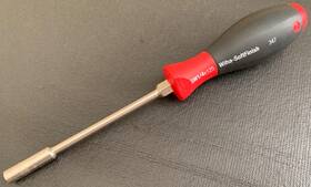 Wiha 010995028374 Sw1/4x125 Soft Finish 347 Nut Driver Chrome Vanadium Made In Germany