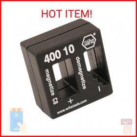 40010 Wiha 043941095773 Magnetizer Demagnetizer Black 40010 Wiha 043941095773 Magnetizer Demagnetizer Black