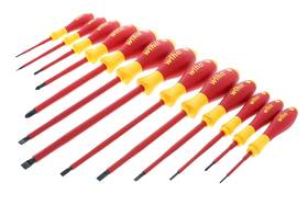 32094 Wiha 043954994384 Slotted And Phillips Insulated Screwdriver Set 1000 Volt 13 Piece