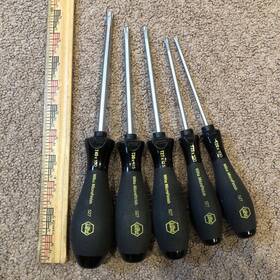 X100 Wiha 084705261959 5 Torx Screwdrivers 527 Microfinish T40 X130 T27 T30 X115 T20 T25