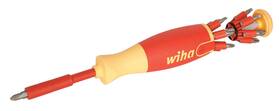 Wiha 084705380506 38050 14 Piece Insulated Pop-up Bit Holder Set Slotted Phillips Square Poz