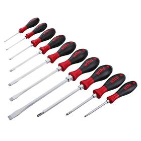 Wiha 084705530994 53099 10 Piece Softfinish X Heavy Duty Slotted And Phillips Screwdriver Set