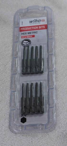Wiha 084705743301 Hex Metric Bit 3.0 X 50mm 10 Pack 74330 New 3 50 Mm
