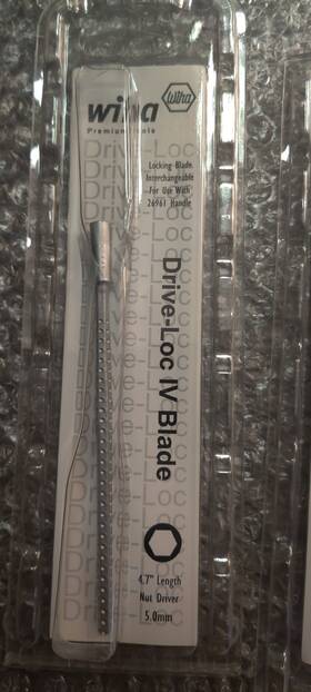28016 Wiha Drive-loc Vi Nut Driver Blade 5.0mm