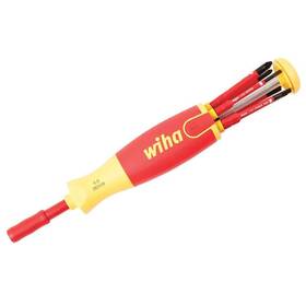 28394 Wiha Screwdriver Set 7-piece Cushion Grip Handle Phillips-square Insulated Red